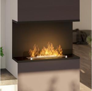InFire - Built-in BIO fireplace 80x45 cm 3kW svart