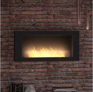 InFire - Wall BIO fireplace 120x56 cm svart