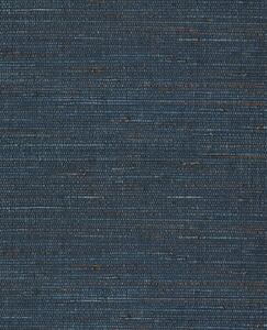 Natural Knotted Weave - Metallic Blue
