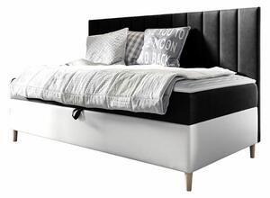 Boisdale Sängram 80x200 cm Svart/Vit -
