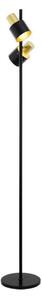 Eglo 79376 - Golvlampa FIUMARA 2xE27/60W/230V svart/guld