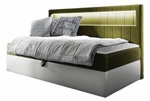 Boisdale Sängram 80x200 cm Grön/Vit -