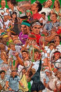 Poster, Affisch Legends of the Tennis