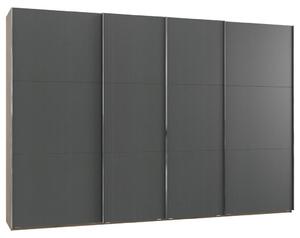 SKJUTDÖRRSGARDEROB 350/216/65 cm 4-dörrar