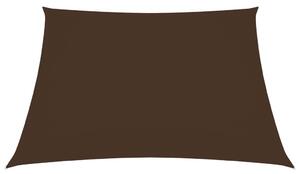 Solsegel oxfordtyg fyrkantigt 2x2 m brun