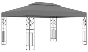 Paviljong med dubbeltak 3x4m antracit