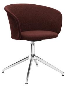 HEM - Kendo Swivel Chair 4-star Return - Conker/Polished - Kontorsstolar - Sabine Marcelis,LucidiPevere - Brun - Metall/Trä/Syntetiskt/Skum/Ull