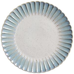 VEGA Tallrik Flora; 33.8x3.4 cm (ØxH); Blå/Beige; Rund; 4 Styck / Förpackning