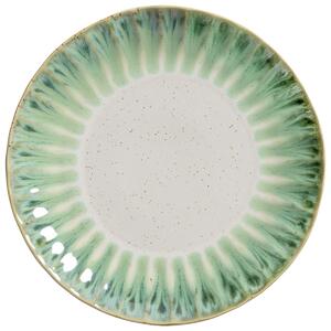 VEGA Tallrik Flora; 26.6x3.1 cm (ØxH); Grön/Beige; Rund; 4 Styck / Förpackning