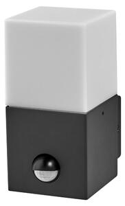 Ledvance - Utomhus vägglampa med sensor FIGO SQUARE 1xE27/20W/230V