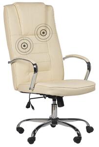 Massagestol Grandeur Beige/Silver - Beige/Silver