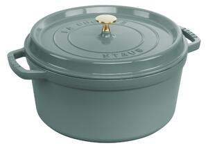 Staub La Cocotte Gryta 28 cm, Rund, Eukalyptus, Gjutjärn