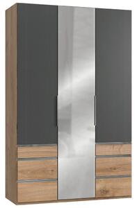 GARDEROB 150/236/58 cm 3-dörrar