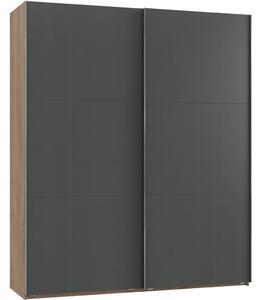 SKJUTDÖRRSGARDEROB 200/236/65 cm 2-dörrar