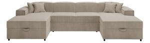 Knocklong 4-sits Hörnbäddsoffa Beige -