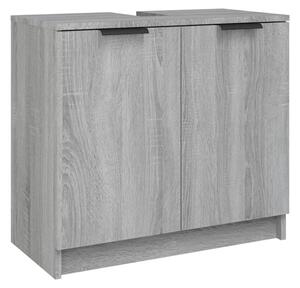 BeBasic Badrumsskåp grå sonoma 64,5x33,5x59 cm konstruerat trä -