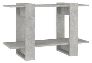 BeBasic Bokhylla/Rumsavdelare betonggrå 80x30x51 cm -