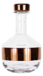 Tom Dixon - Tank Whiskey Decanter - Karaff - Clear / Copper - L13 x W13 x H23 cm