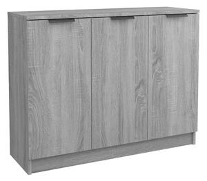 BeBasic Byrå grå sonoma 90,5x30x70 cm konstruerat trä -