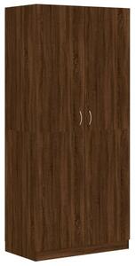 BeBasic Garderob brun ek 90x52x200 cm konstruerat trä -