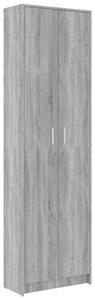 BeBasic Hallgarderob grå sonoma 55x25x189 cm konstruerat trä -