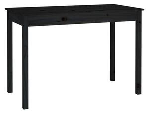 BeBasic Matbord svart 110x55x75 cm massivt furuträ -