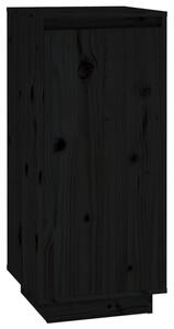 BeBasic Skoskåp svart 35x35x80 cm massiv furu -