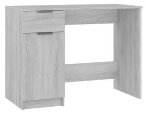 BeBasic Skrivbord grå sonoma 100x50x75 cm konstruerat trä -