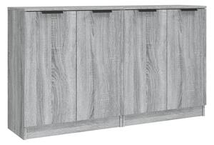 BeBasic Skänkar 2 st grå sonoma 60x30x70 cm konstruerat trä -