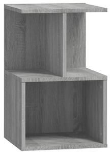 BeBasic Sängbord grå sonoma 35x35x55 cm konstruerat trä -