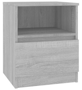 BeBasic Sängbord grå sonoma 40x40x50 cm konstruerat trä -