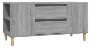 BeBasic Tv-bänk grå sonoma 102x44,5x50 cm konstruerat trä -
