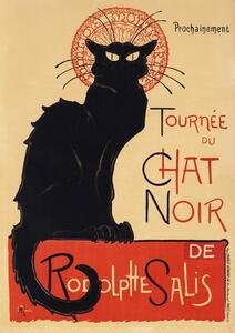 Bildreproduktion Den Svarta Katten, Theophile Alexandre Steinlen