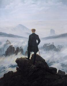 Bildreproduktion Vandrare ovanför havsdimman, Caspar David Friedrich