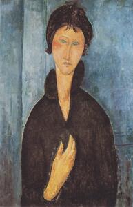 Bildreproduktion Woman with Blue Eyes, c.1918, Amedeo Modigliani