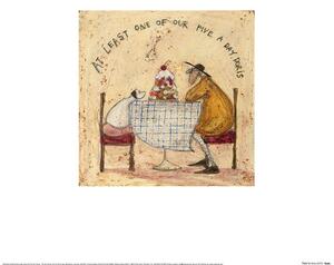 Konsttryck Sam Toft - At Least One Of Our Five A Day Doris, (30 x 30 cm)