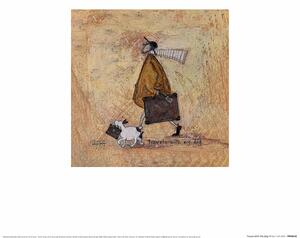 Konsttryck Sam Toft - Travels With The Dog, (30 x 30 cm)