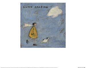 Konsttryck Sam Toft - Cloud Chasing, (30 x 30 cm)