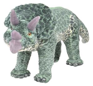 Stående leksaksdinosaurie triceratops plysch grön XXL - Grön
