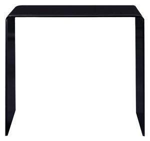 Soffbord svart 50x50x45 cm härdat glas -
