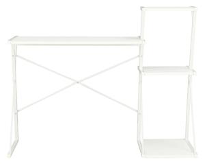 Skrivbord med hylla vit 116x50x93 cm - Vit