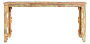Matbord 160x80x76 cm massivt återvunnet trä - Brun
