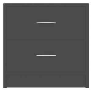 Sängbord 2 st svart 40x30x40 cm spånskiva - Svart