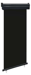 Balkongmarkis 80x250 cm svart - Svart
