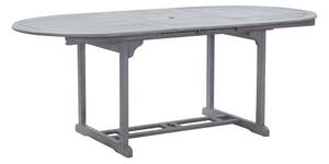 Trädgårdsbord grå 200x100x74 cm massivt akaciaträ - Grå