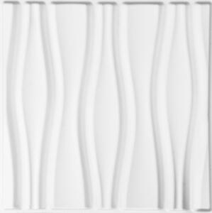 WallArt 3D Väggpaneler 24 st GA-WA14 flödande - Vit