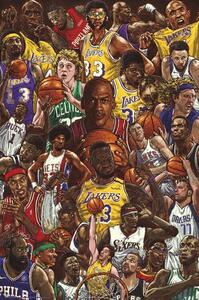 Poster, Affisch Basketball Superstars