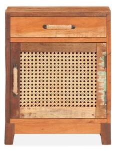 Sängbord 40x30x50 cm massivt återvunnet trä - Brun