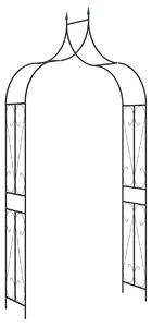 Trädgårdsbåge mörkgrön 120x38x258 cm järn - Grön