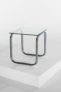 Lulu soffbord i glas och krom 60x60 cm